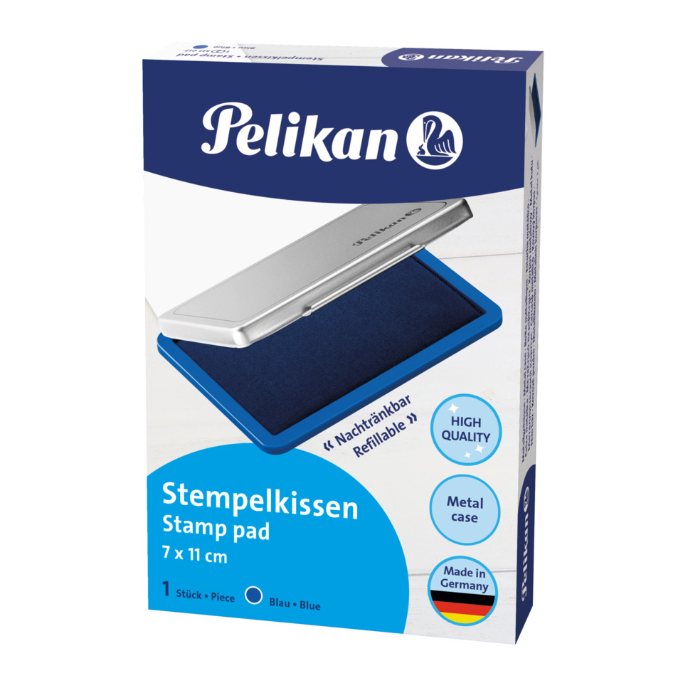 Stempelkissen 2 - 110 x 70 mm, blau getränkt