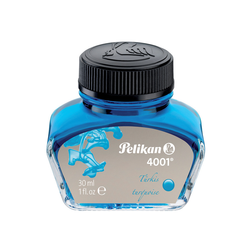 Tinte 4001® - 30 ml Glasflacon, türkis