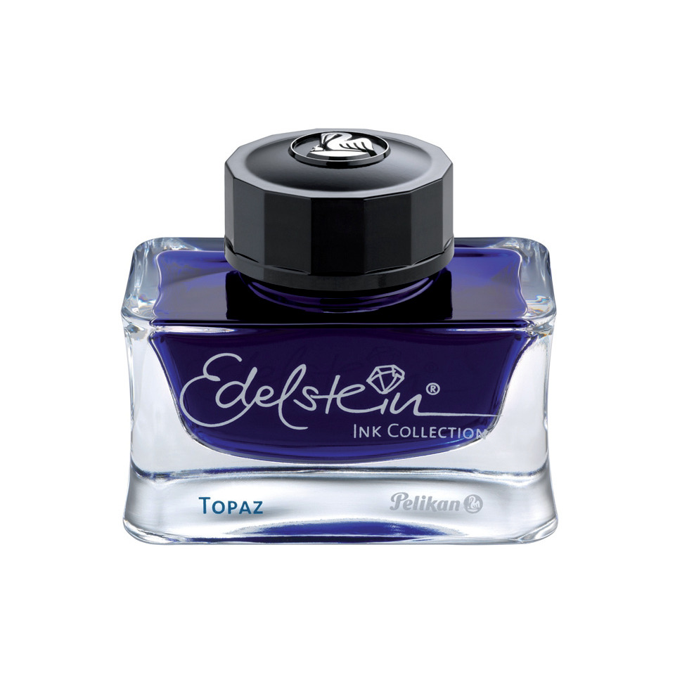 Edelstein® Ink - 50 ml Glasflacon, topaz (türkis-blau)