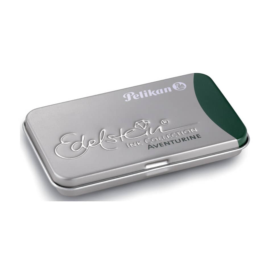 Tintenpatrone Edelstein Ink Collection GTP - 6 Patronen im Metalletui, Aventurin (grün)