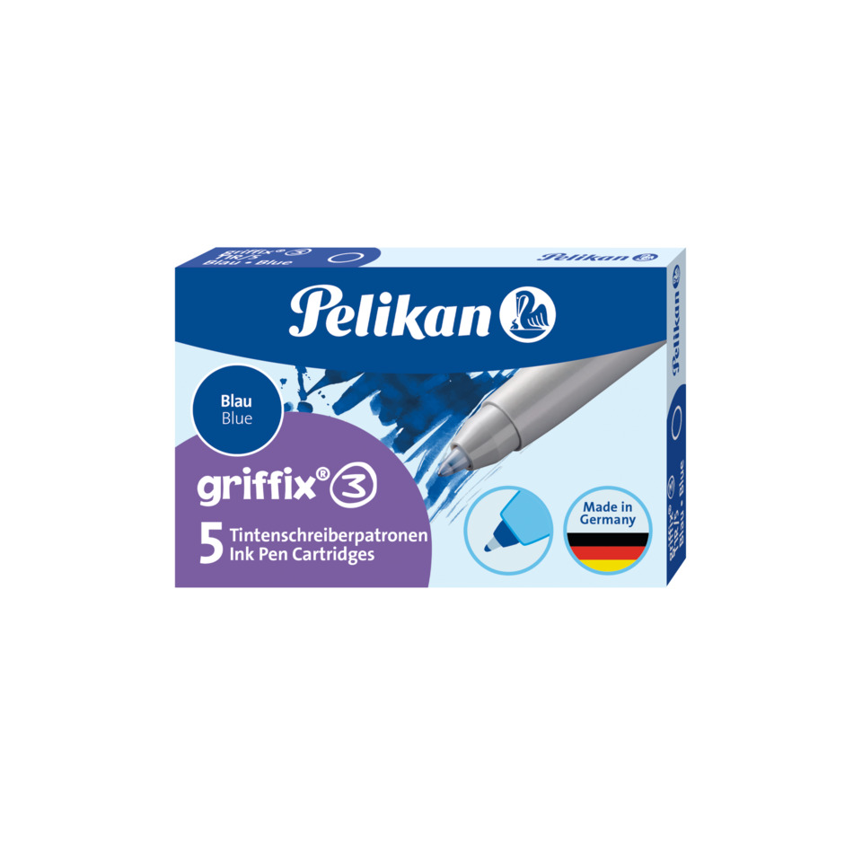 griffix® Patrone für Tintenschreiber, blau, Typ T1R