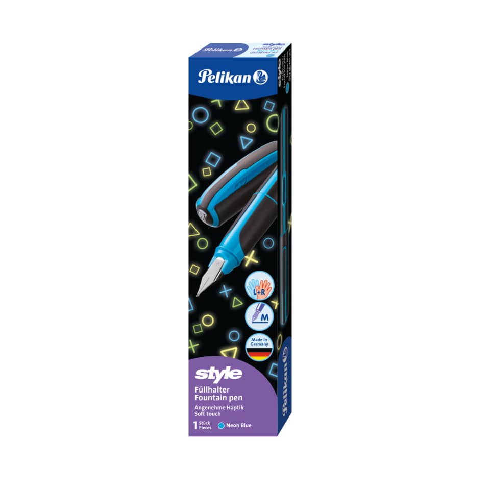 Füllhalter Style P57 - Feder M, neonblau