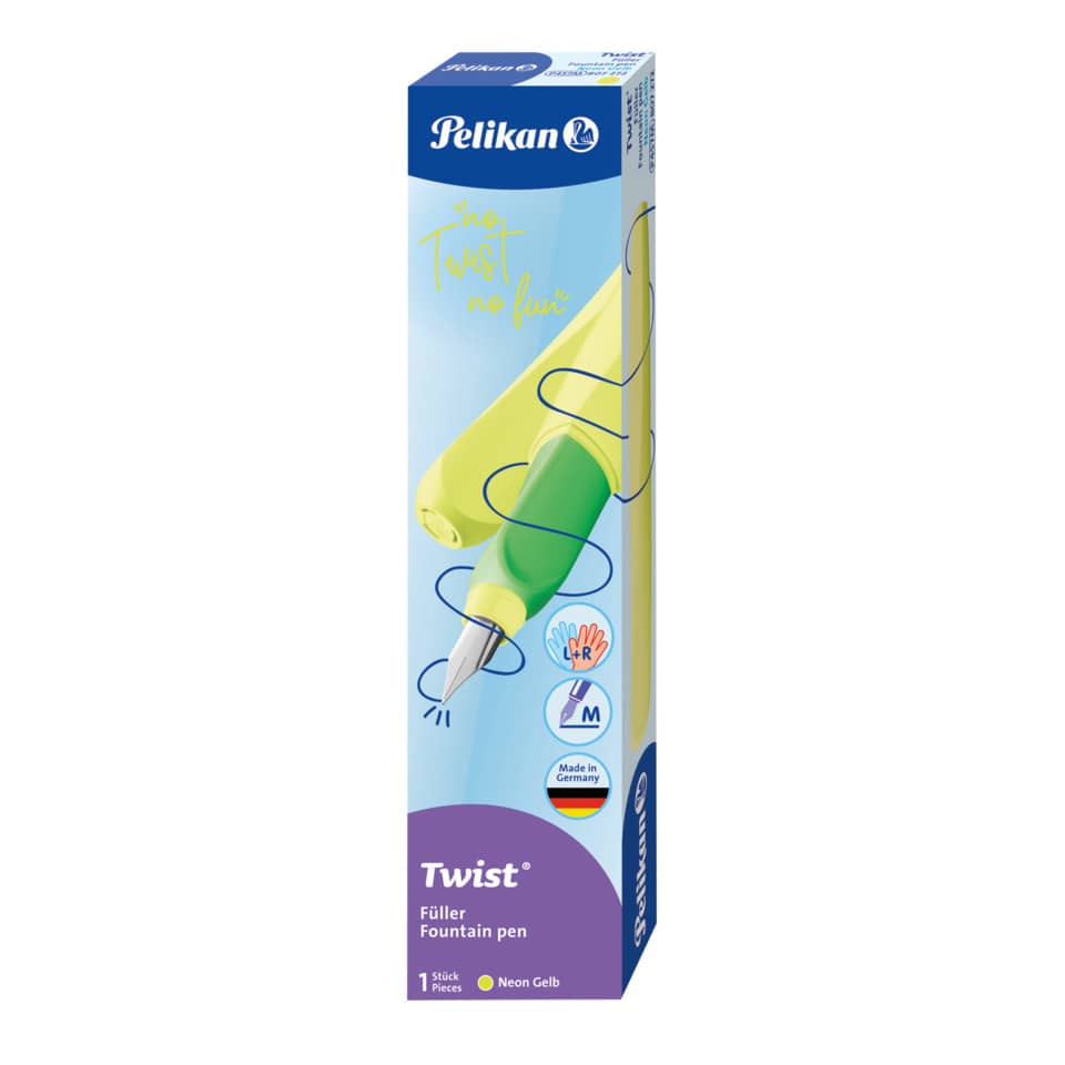 Füller Twist® - Feder M, neon gelb