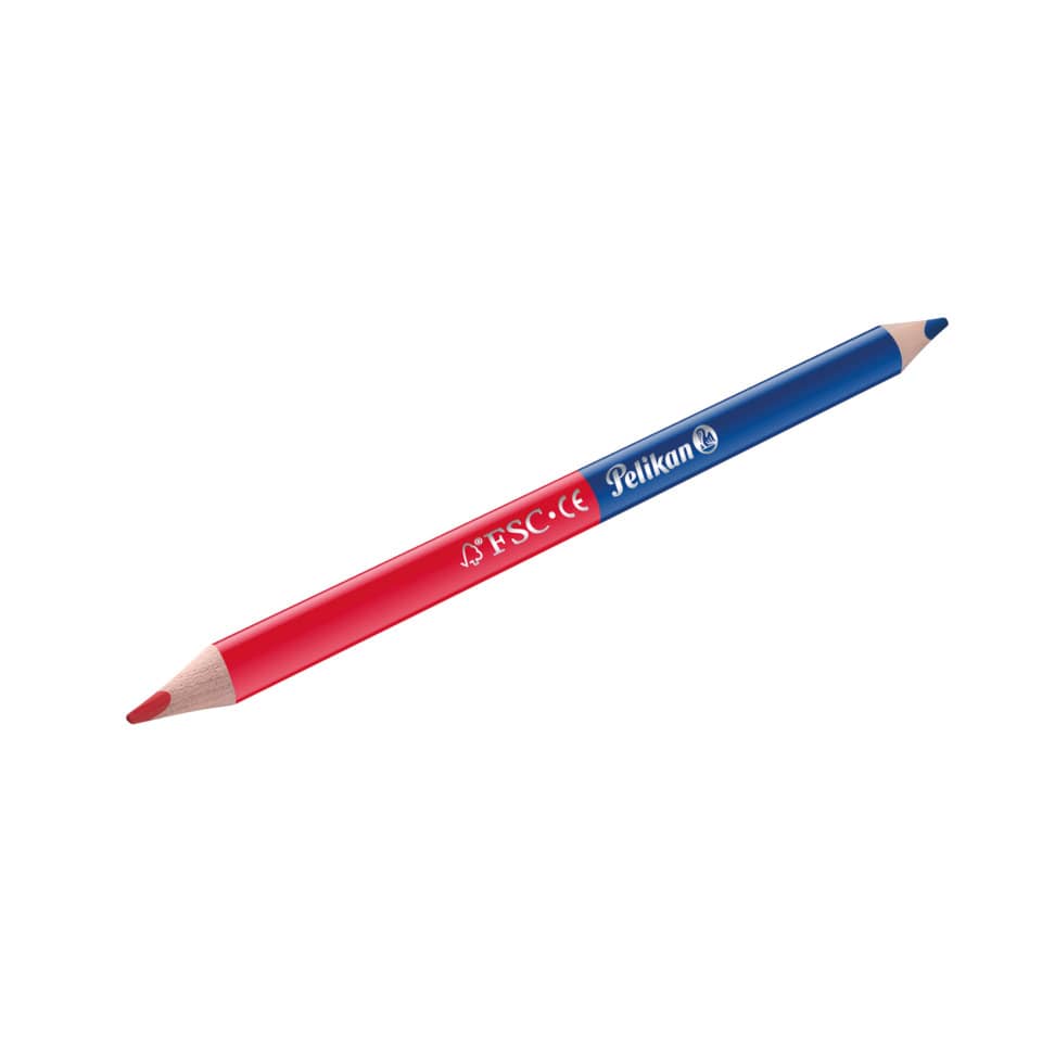 Silbentrennstift - rot/blau, dick