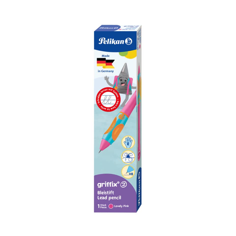 griffix® Bleistift - Lovely Pink, Rechtshänder, Faltschachtel