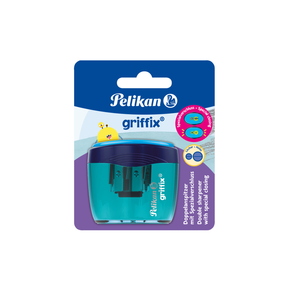Dosenspitzer griffix® doppelt - blau