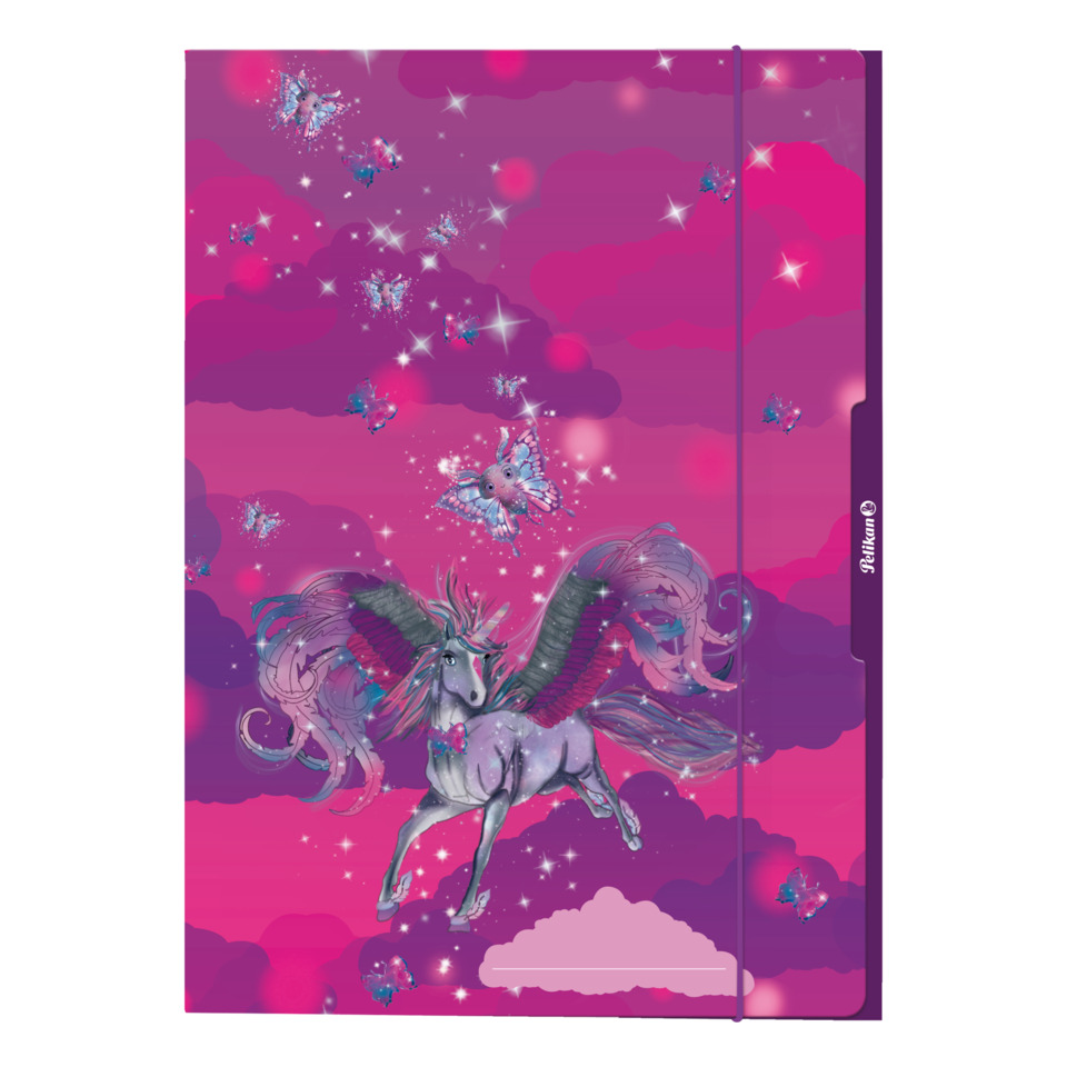 Sammelmappe Einhorn - A3, mit Glitzer