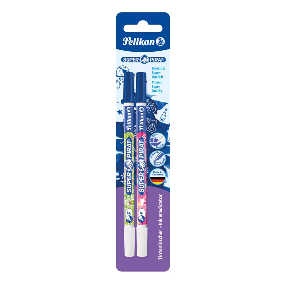 Tintenlöschstift Super-Pirat 850 - fein, 2er Pack Blister