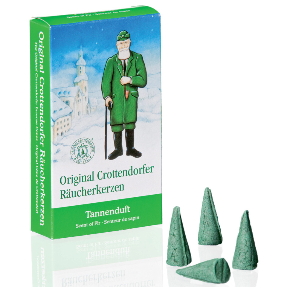 Crottendorfer Räucherkerze - Tannenduft, Pack mit 24 Kerzen