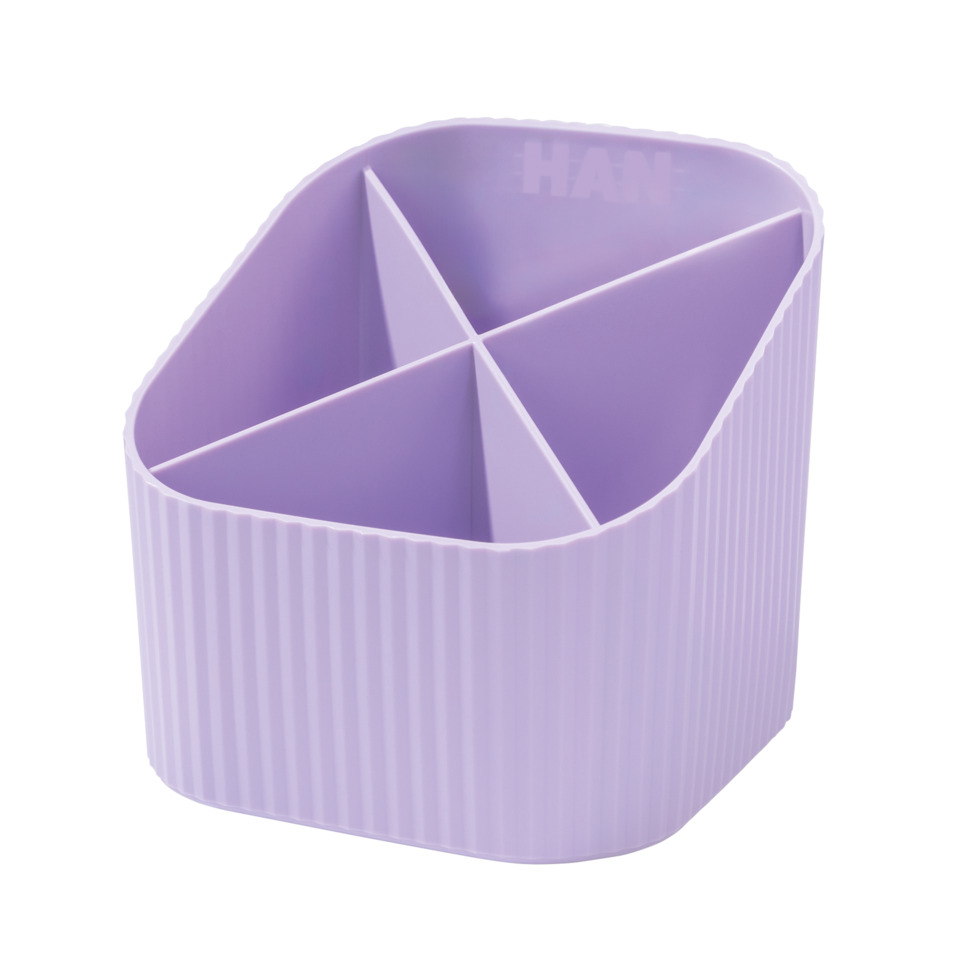 Schreibköcher Re-X-LOOP - 4 Fächer, pastelllila