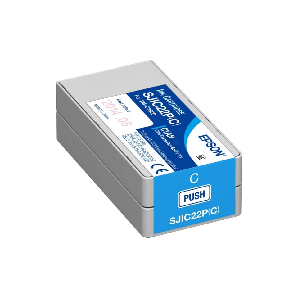 Original Epson Tintenpatrone cyan (C33S020602,SJI-C-22-P-(C))