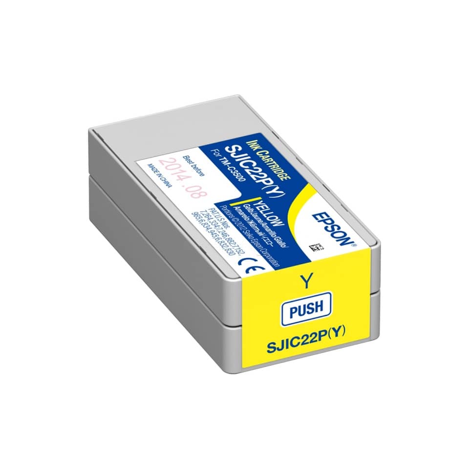 Original Epson Tintenpatrone gelb (C33S020604,SJI-C-22-P-(Y))