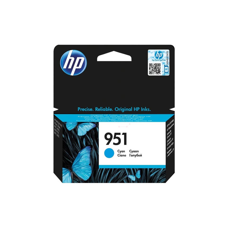 Original HP Tintenpatrone cyan (CN050AE,CN050AE#ACU,CN050AE#BGX,CN050AE#BGY,951,951C,951CYAN,NO951,NO951C,NO951CYAN)