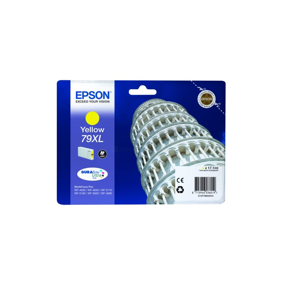 Original Epson Tintenpatrone gelb High-Capacity (C13T79044010,T790440,79XL,T7904,T79044010)
