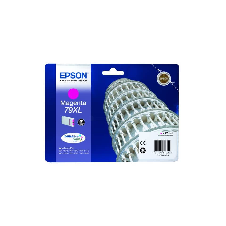 Original Epson Tintenpatrone magenta High-Capacity (C13T79034010,T790340,79XL,T7903,T79034010)