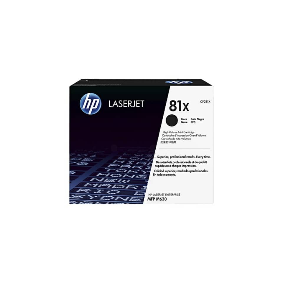 Original HP Tonerkartusche schwarz High-Capacity (CF281X,81X,81XBK,81XBLACK,NO81X,NO81XBK,NO81XBLACK)