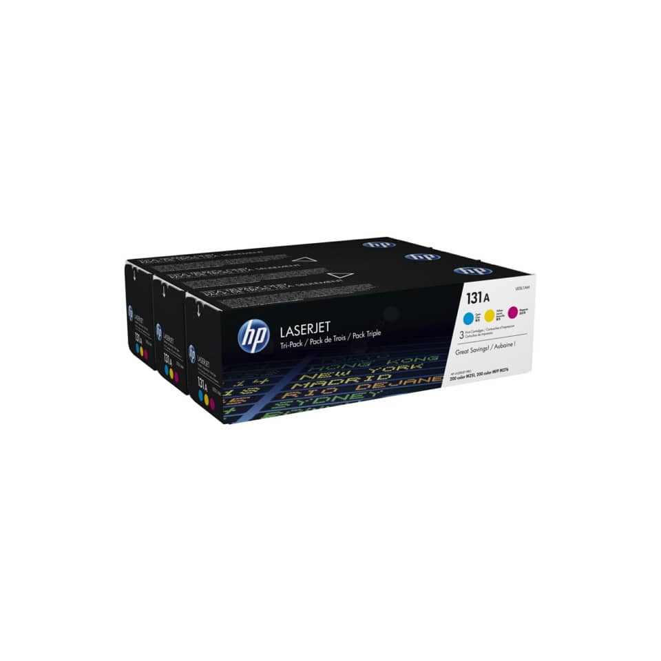 Original HP Tonerkartusche Rainbow-Kit (c,m,y) (U0SL1AM,131A,NO131A)