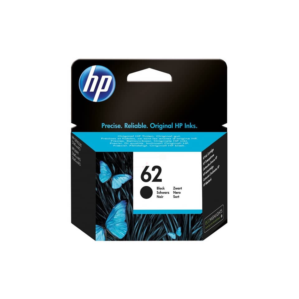 Original HP Druckkopfpatrone schwarz (C2P04AE,C2P04AE#ABE,C2P04AE#ACU,C2P04AE#UUQ,C2P04AE#UUS,62,62BK,62BLACK,NO62,NO62BK,NO62BLACK)