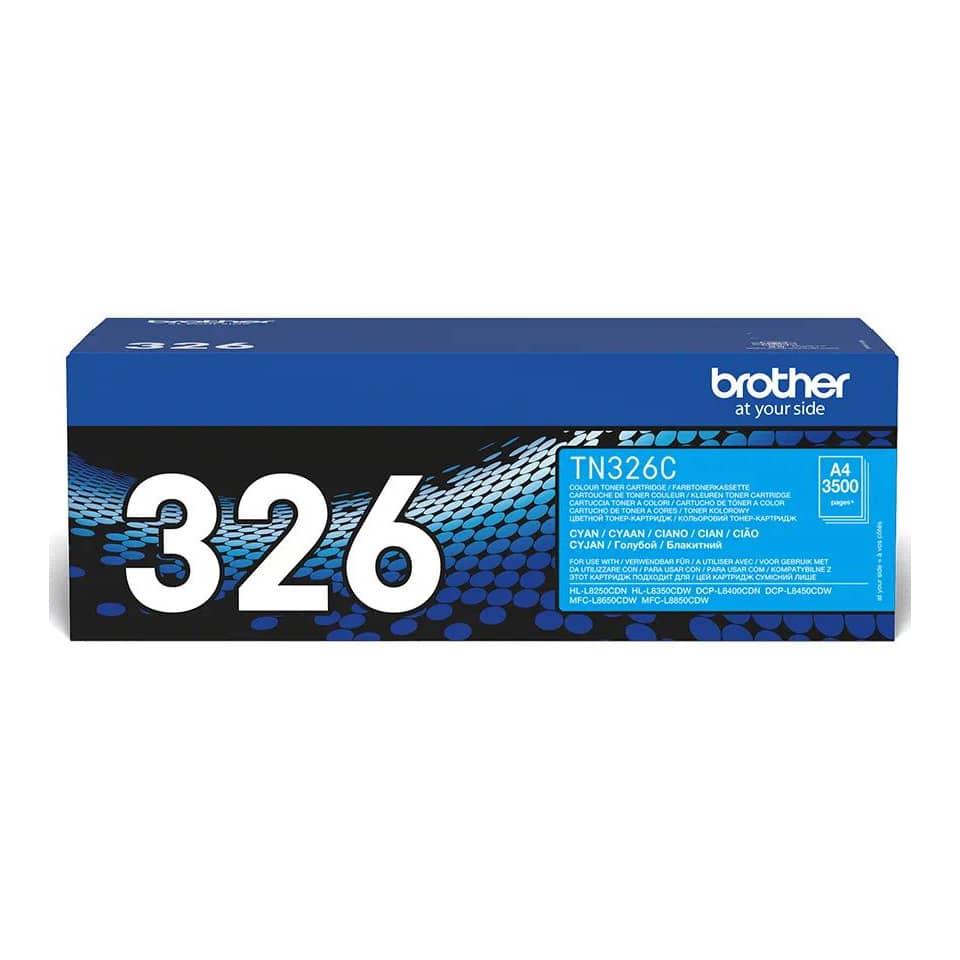 Original Brother Toner-Kit cyan High-Capacity (TN-326C)