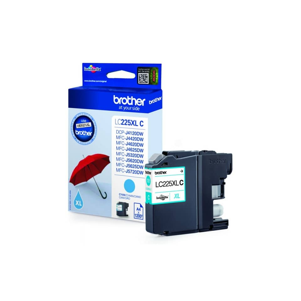 Original Brother Tintenpatrone cyan (LC-225XLC)