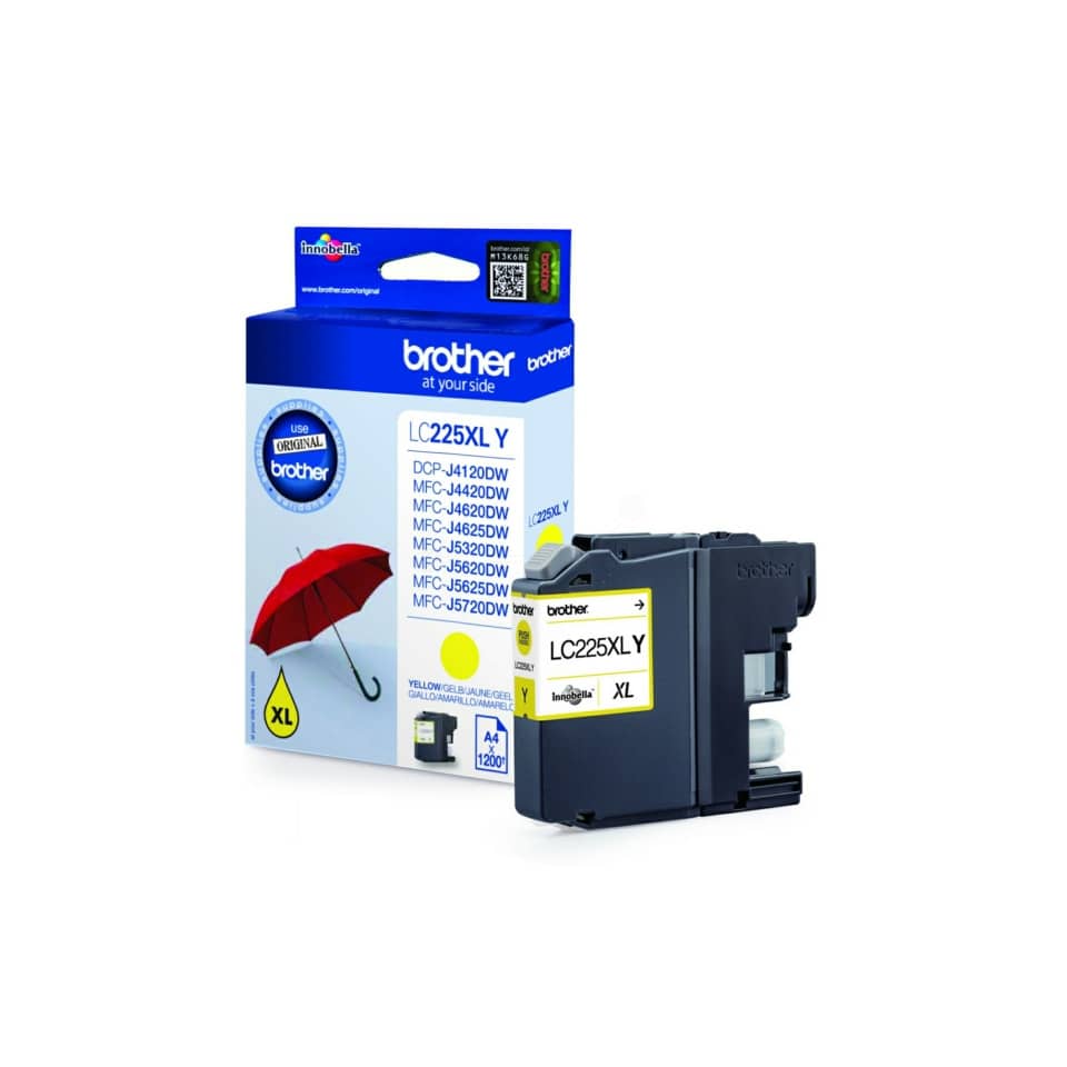 Original Brother Tintenpatrone gelb (LC-225XLY)