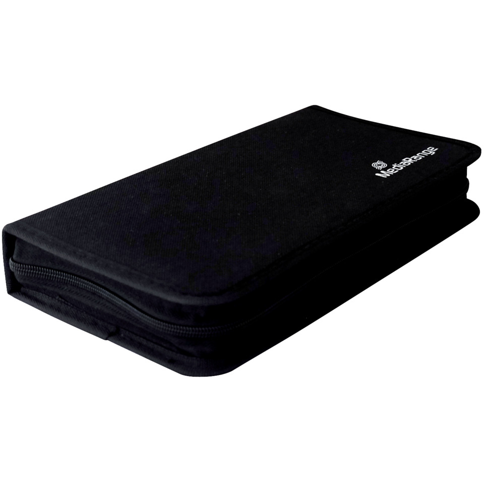 Archivierungsmappe für 48 Discs, Nylon, schwarz