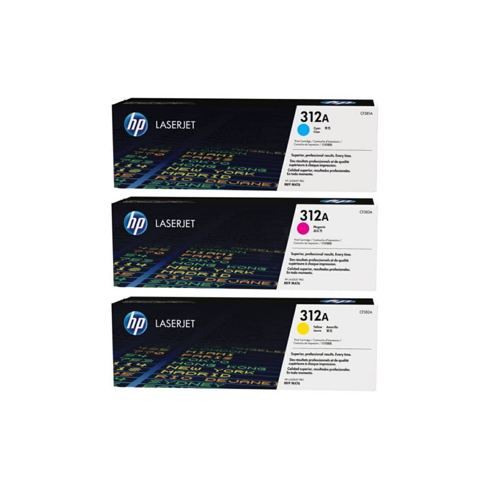 Original HP Tonerkartusche MultiPack cyan magenta gelb (CF440AM,312A,NO312A)