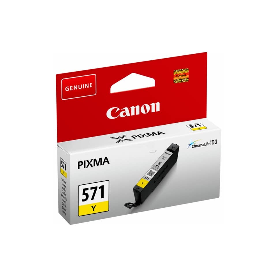 Original Canon Tintenpatrone gelb (0388C001,0388C001AA,388C001,388C001AA,CLI-571Y)