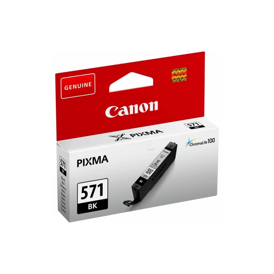 Original Canon Tintenpatrone schwarz (0385C001,0385C001AA,385C001,385C001AA,CLI-571BK)