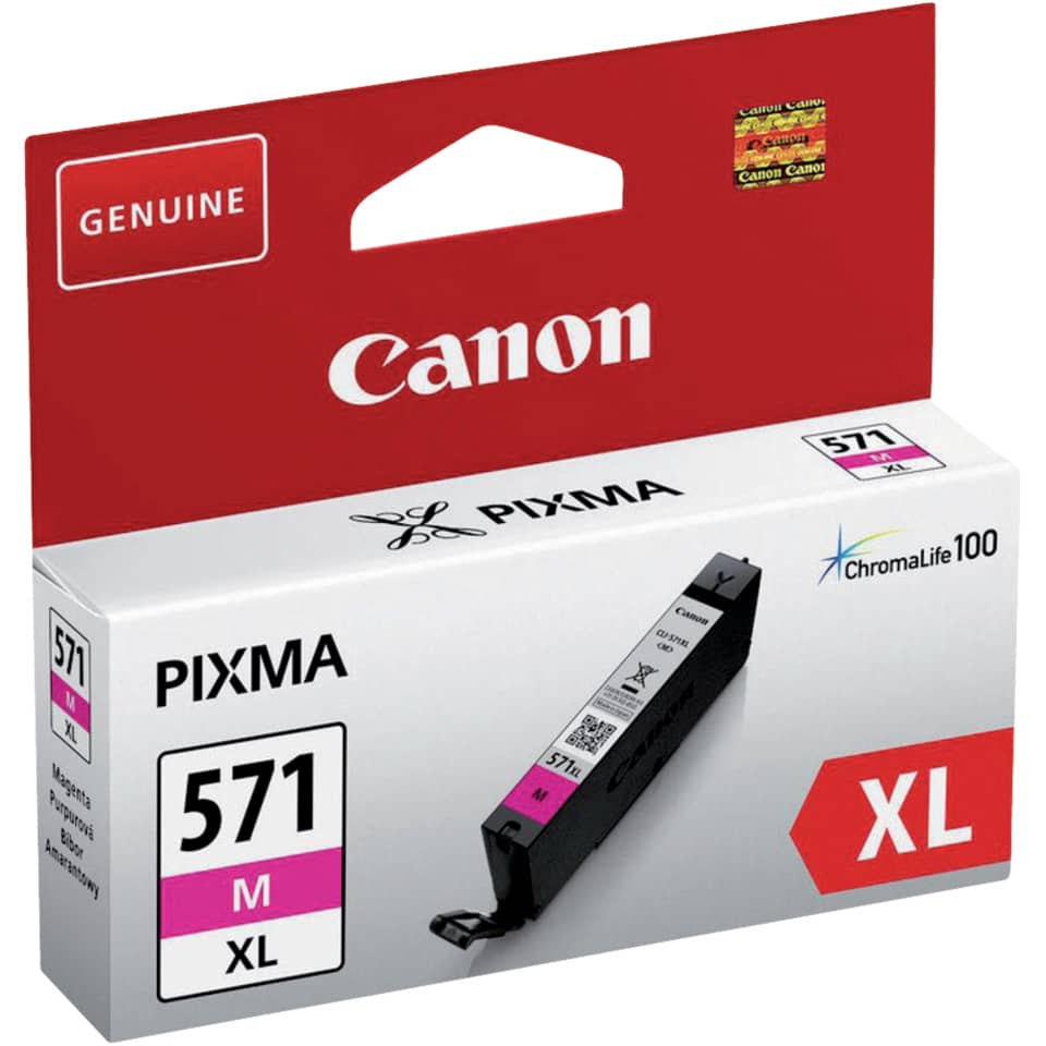 Original Canon Tintenpatrone magenta High-Capacity (0333C001,0333C001AA,333C001,333C001AA,CLI-571MXL,CLI-571XLM)
