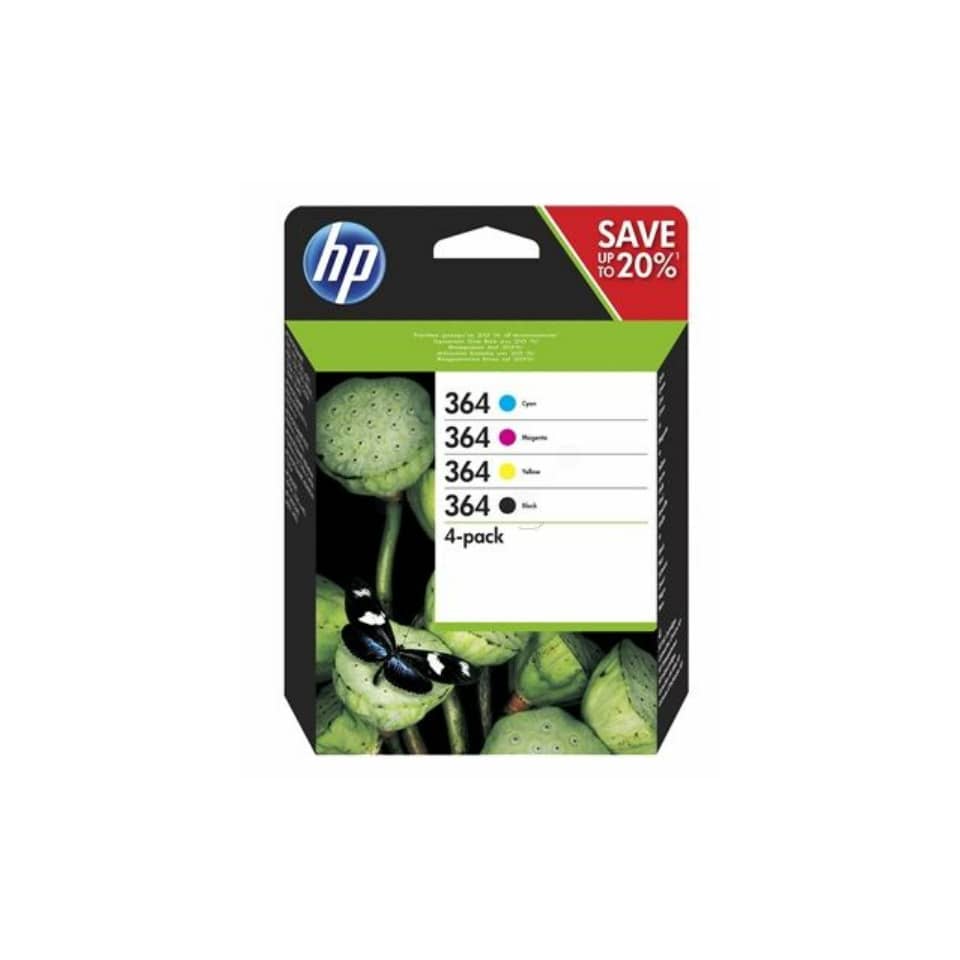 Original HP Tintenpatrone MultiPack Bk,C,M,Y (N9J73AE,364,NO364)