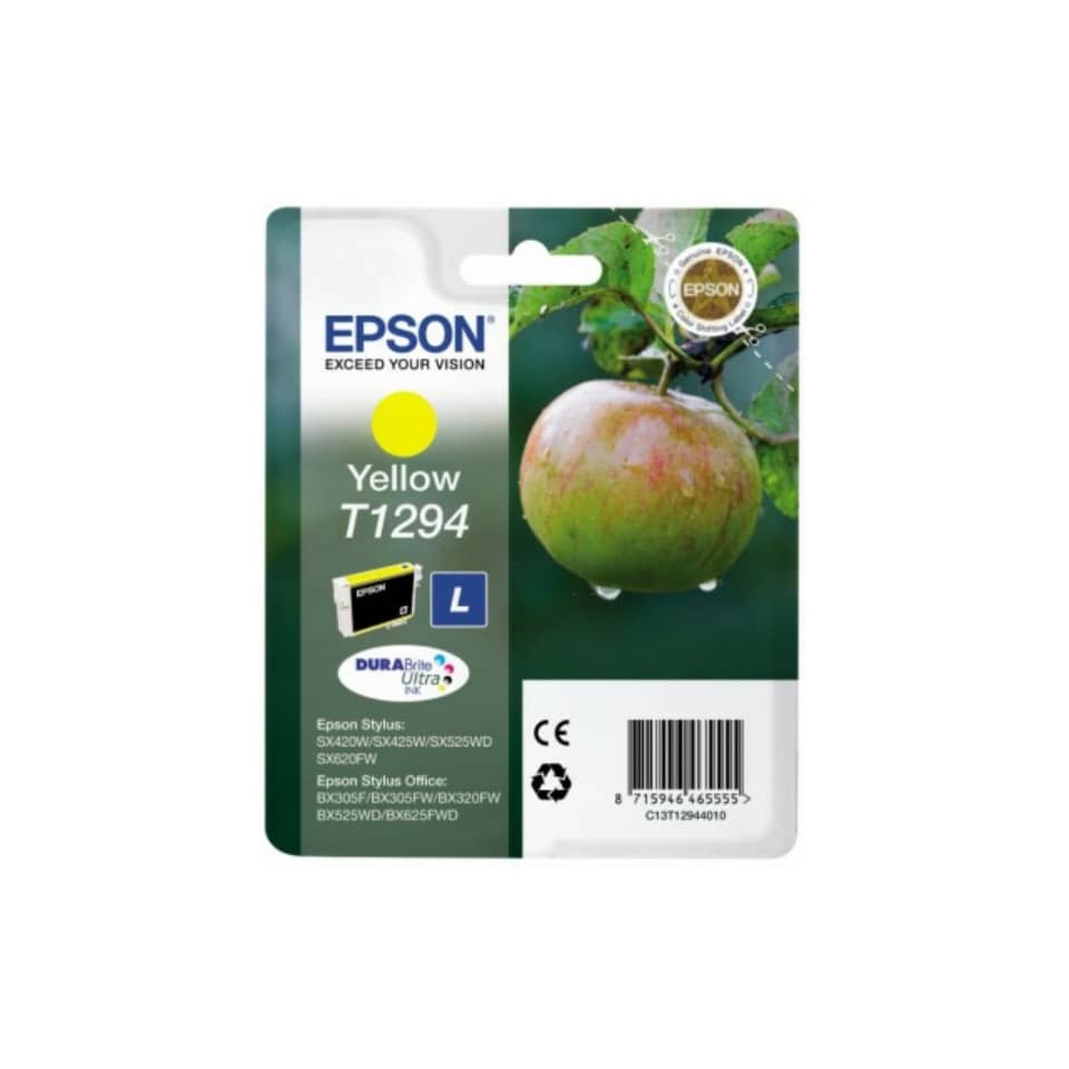 Original Epson Tintenpatrone gelb (C13T12944012,T1294,T12944012)