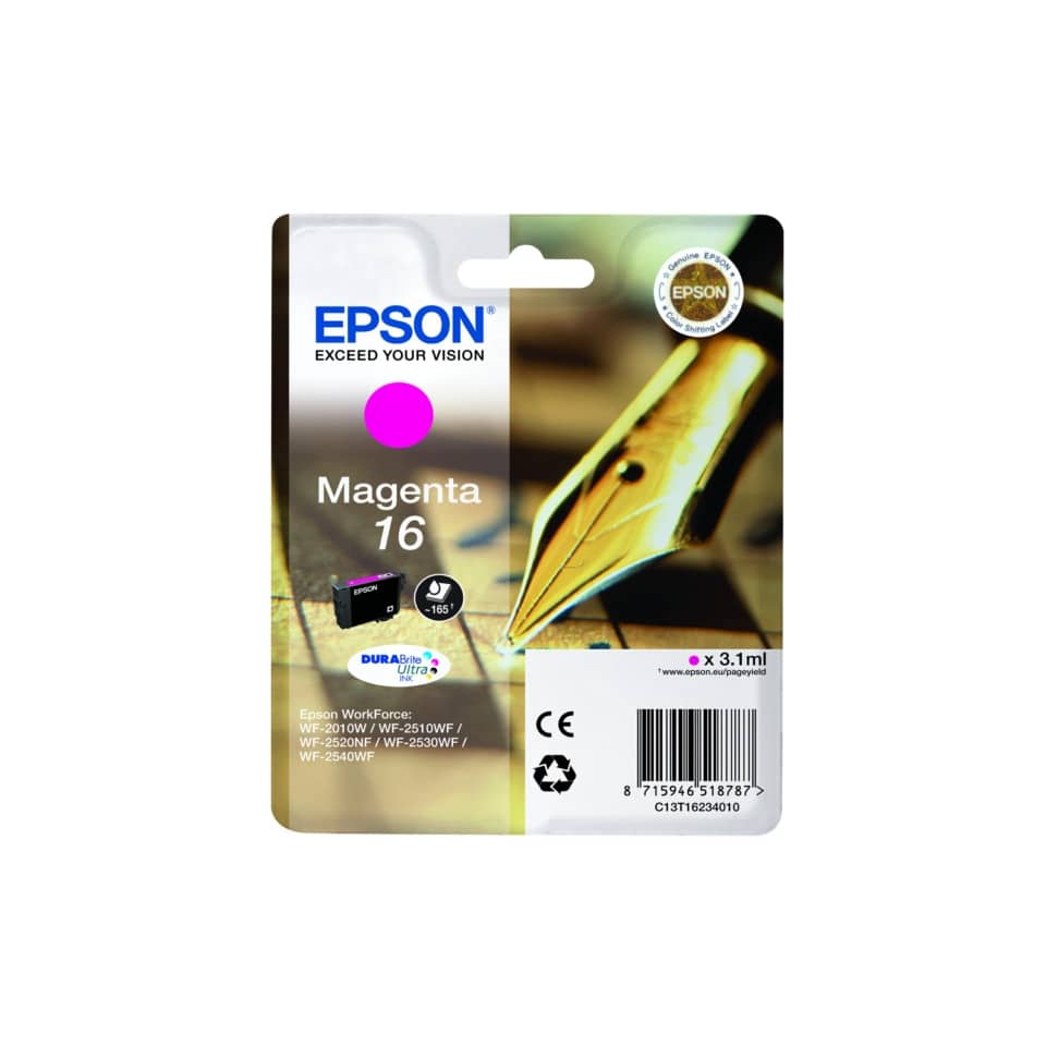 Original Epson Tintenpatrone magenta (C13T16234012,16,T1623,T16234012)