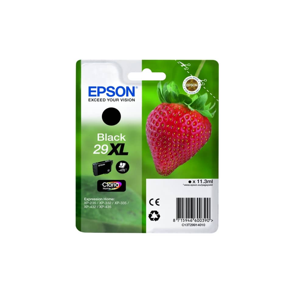 Original Epson Tintenpatrone schwarz High-Capacity (C13T29914012,29XL,T2991,T29914012)