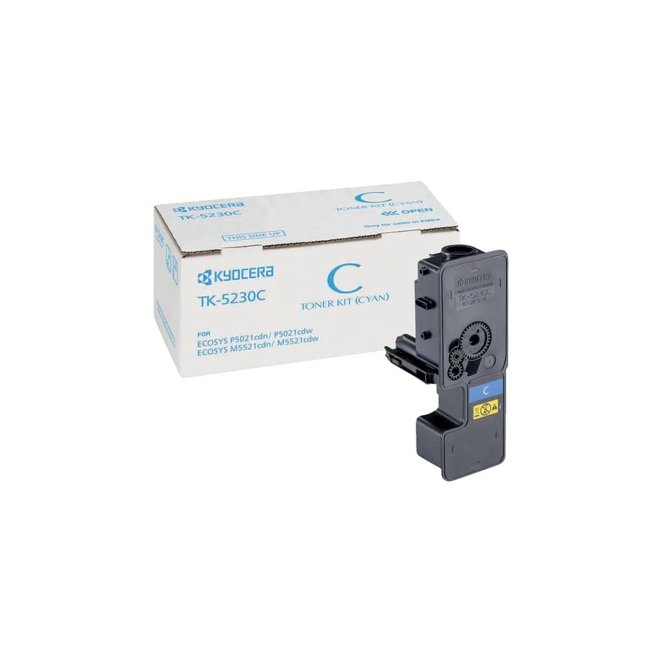 Original Kyocera Toner-Kit cyan (02R9CNL0,1T02R9CNL0,2R9CNL0,TK-5230C)