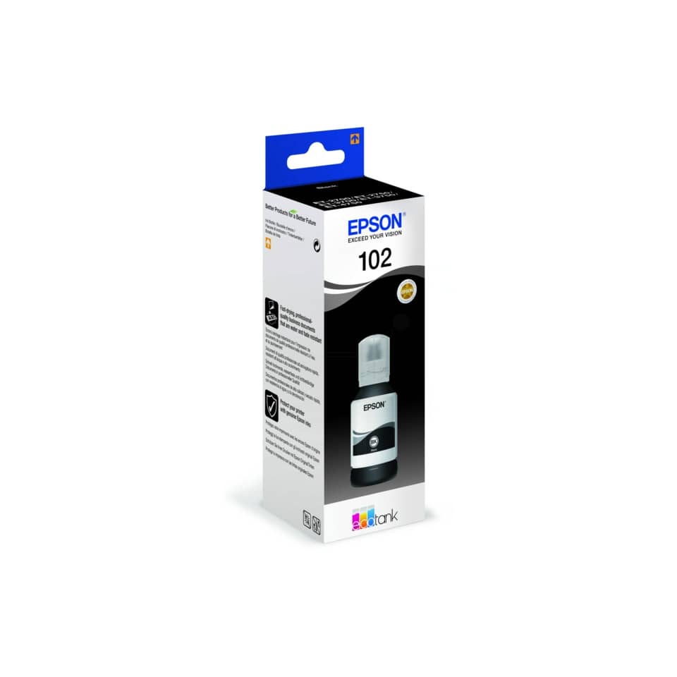 Original Epson Tintenflasche schwarz (C13T03R140,102,T03R1,T03R140)