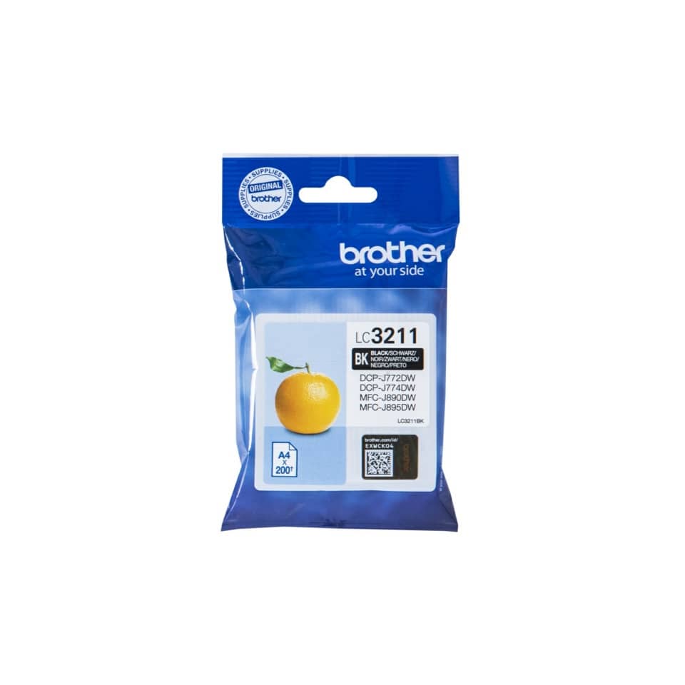 Original Brother Tintenpatrone schwarz (LC-3211BK)