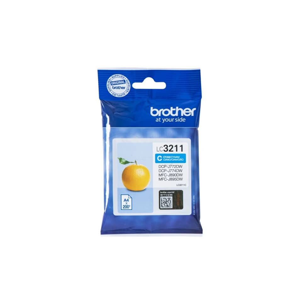 Original Brother Tintenpatrone cyan (LC-3211C)