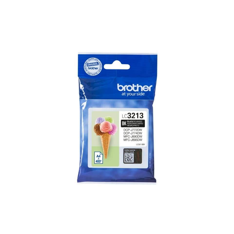 Original Brother Tintenpatrone schwarz (LC-3213BK)