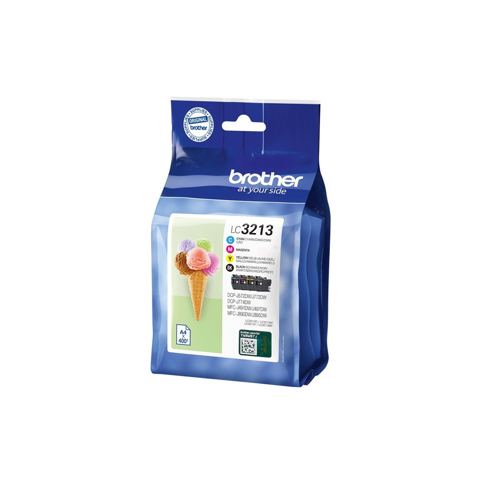 Original Brother Tintenpatrone MultiPack Bk,C,M,Y (LC-3213VALDR)