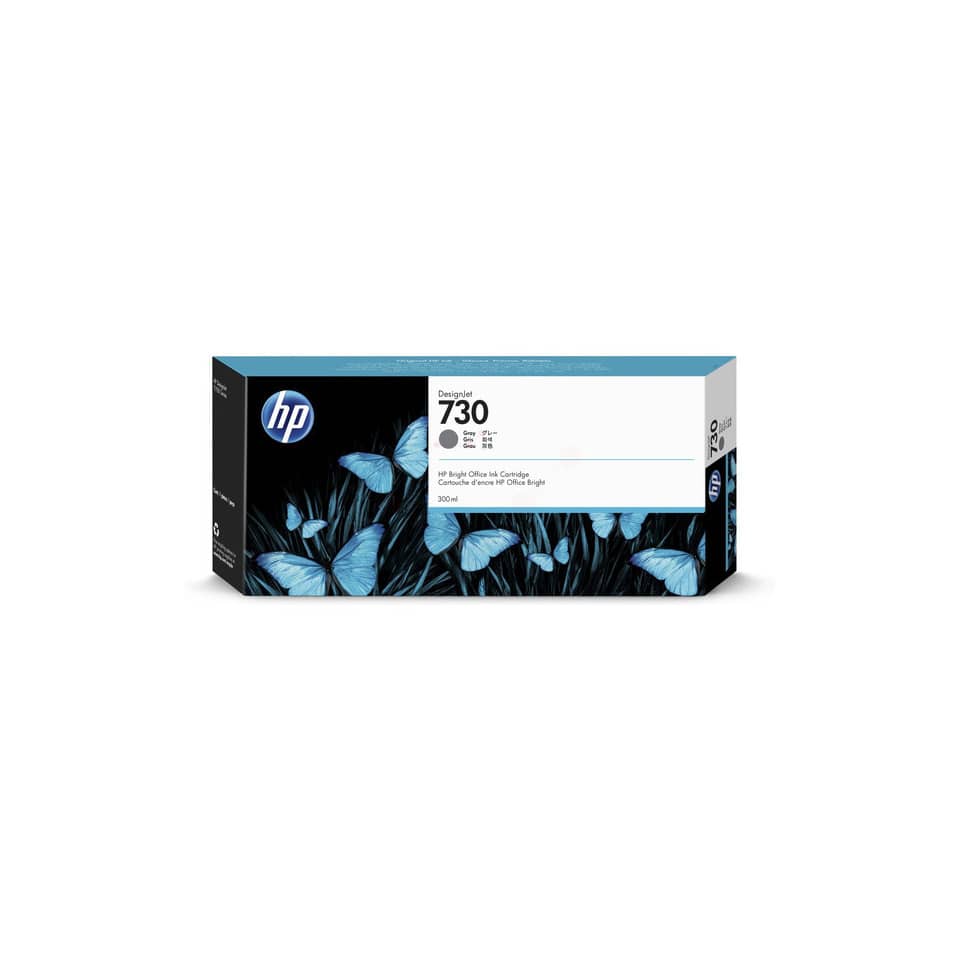 Original HP Tintenpatrone grau (P2V72A,730,NO730)