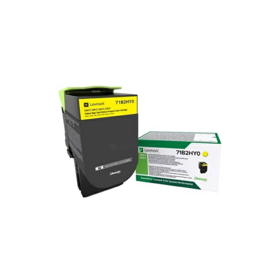 Original Lexmark Toner-Kit gelb return program (0071B2HY0,071B2HY0,71B2HY0)