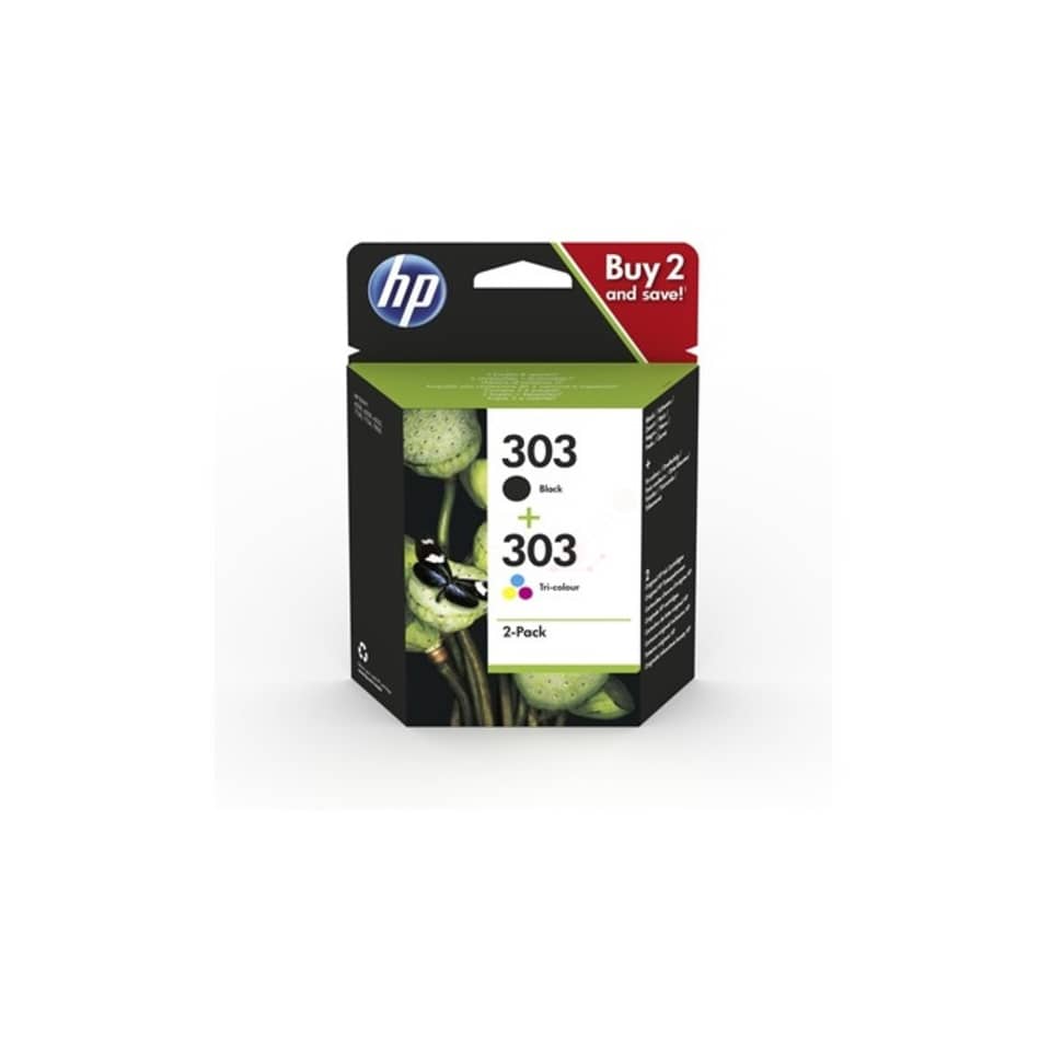 Original HP Druckkopfpatrone Multipack schwarz + color (3YM92AE,3YM92AE#ABE,3YM92AE#ACU,3YM92AE#UUS,303,NO303)