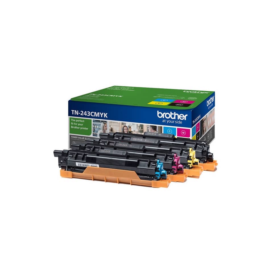 Original Brother Toner MultiPack Bk,C,M,Y (TN-243CMYK,TN-243VALBP)