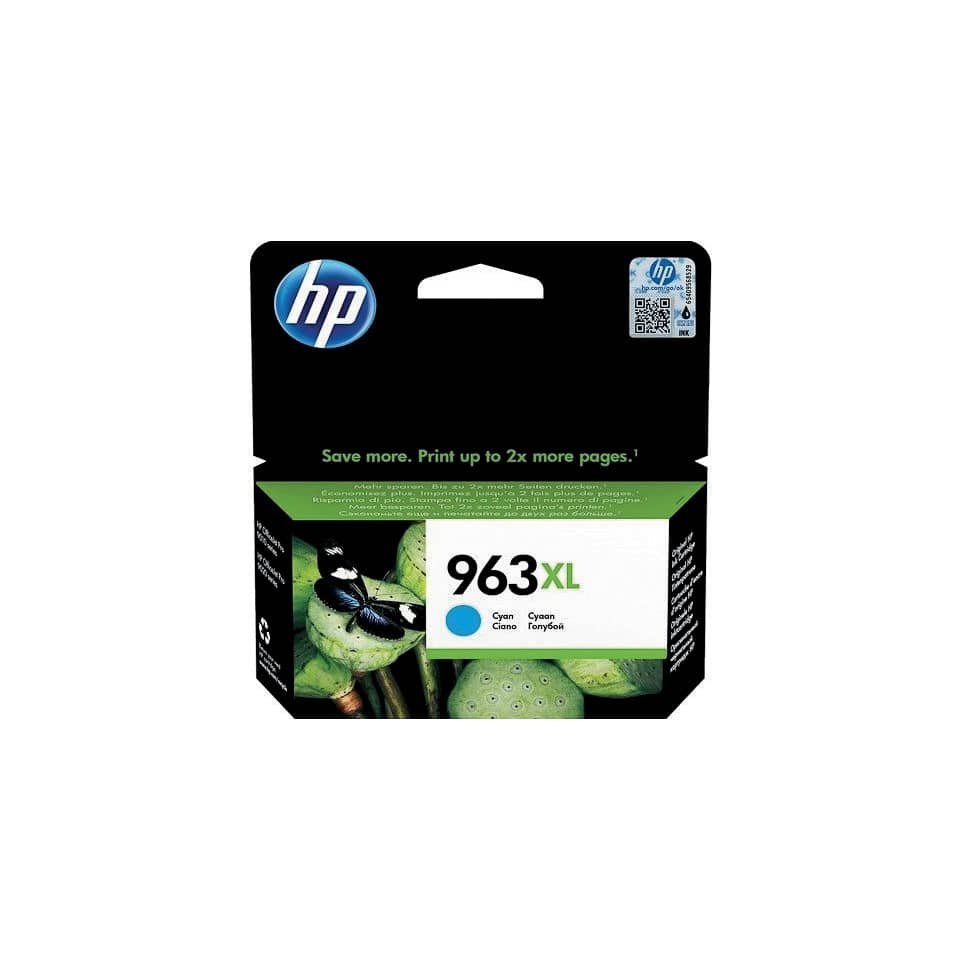 Original HP Tintenpatrone cyan High-Capacity (3JA27AE,3JA27AE#BGX,3JA27AE#BGY,963XL,963XLC,963XLCYAN,NO963XL,NO963XLC,NO963XLCYAN)