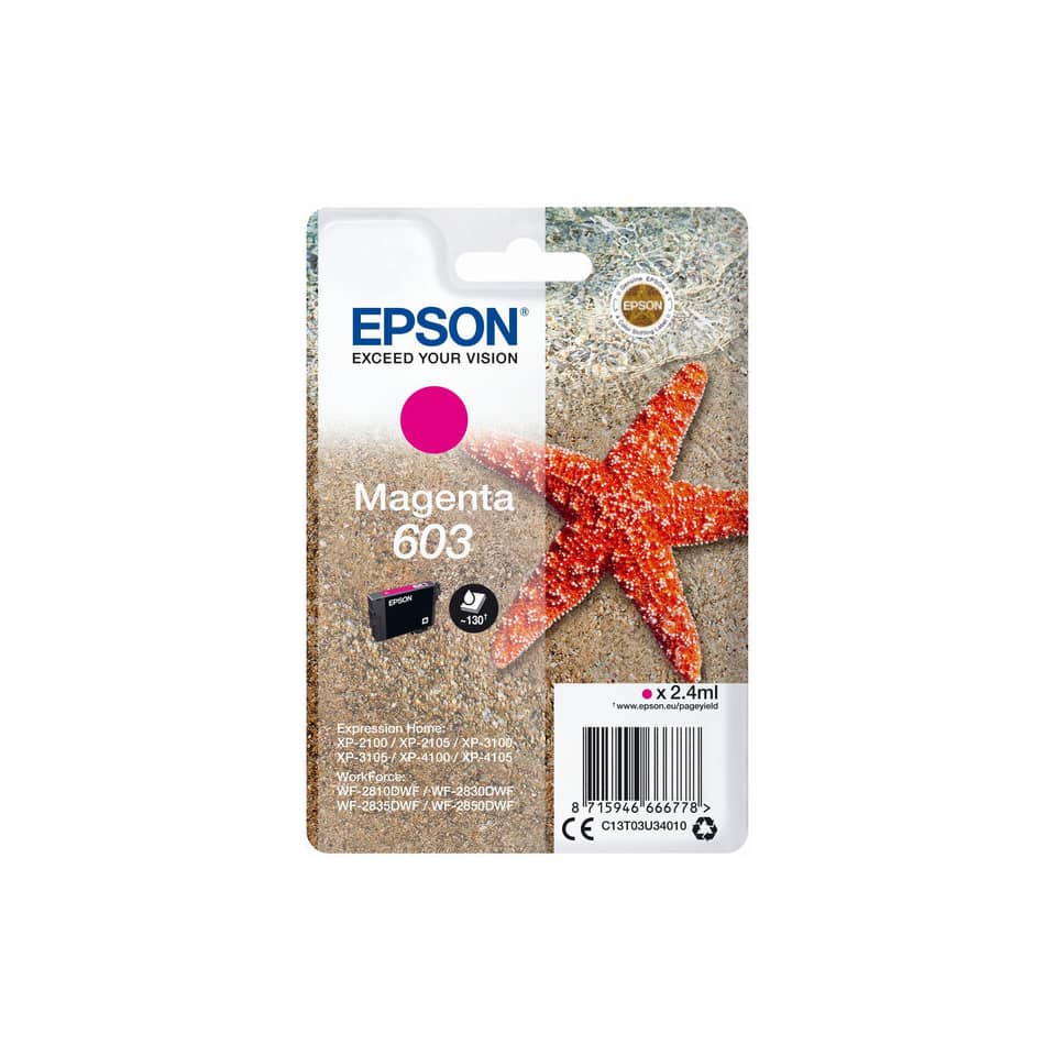 Original Epson Tintenpatrone magenta (C13T03U34010,T03U340,603,T03U3,T03U34010)