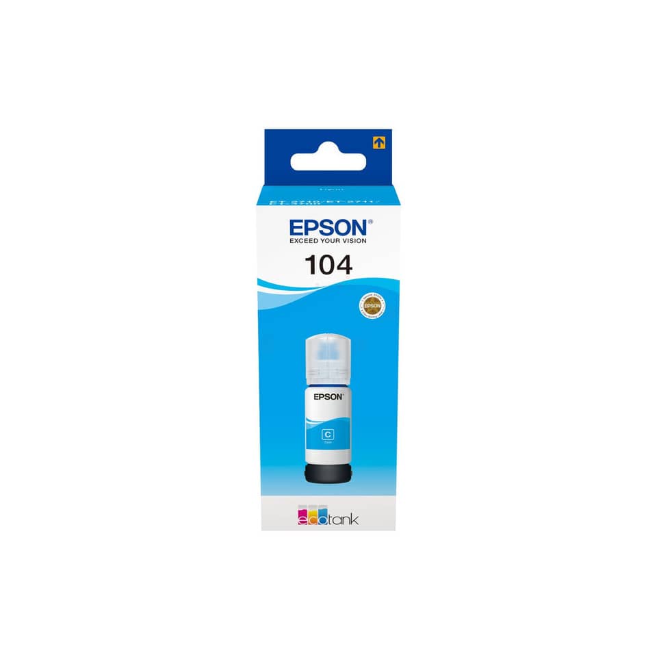 Original Epson Tintenflasche cyan (C13T00P240,104,T00P2,T00P240)