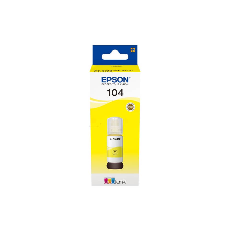 Original Epson Tintenflasche gelb (C13T00P440,104,T00P4,T00P440)