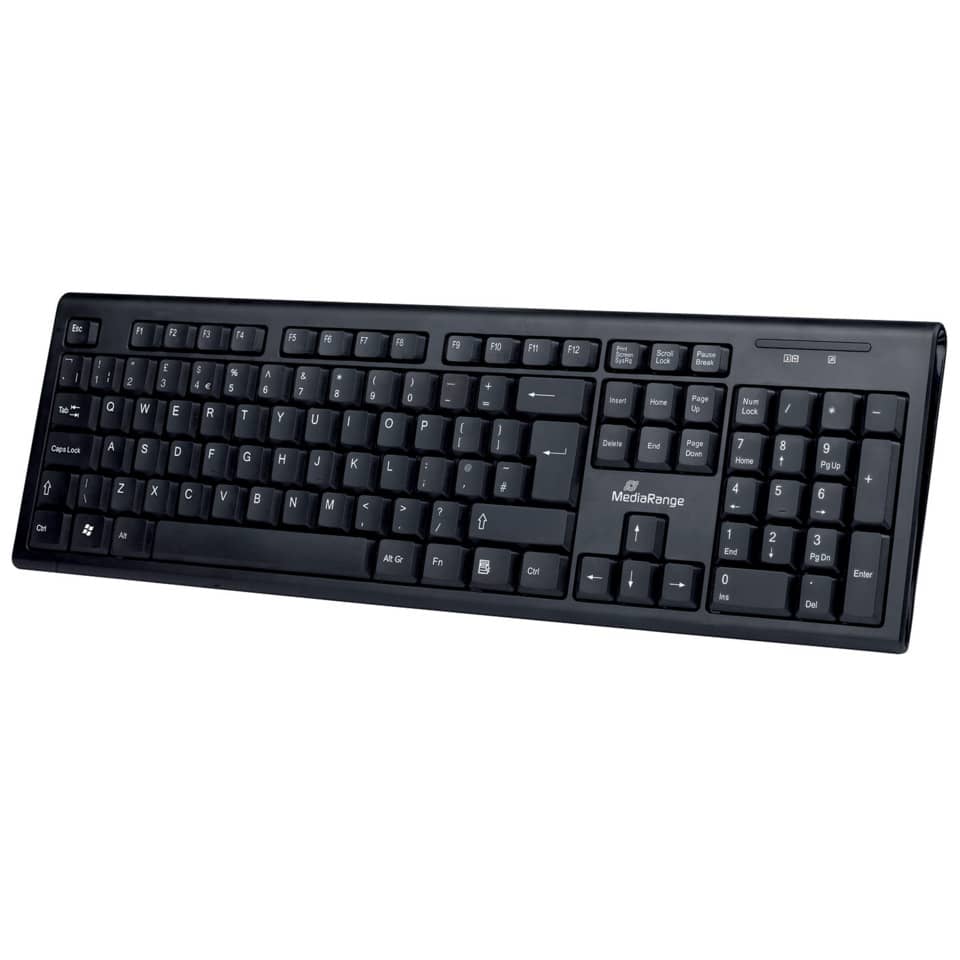 Funk-Tastatur - QWERTZ, schwarz