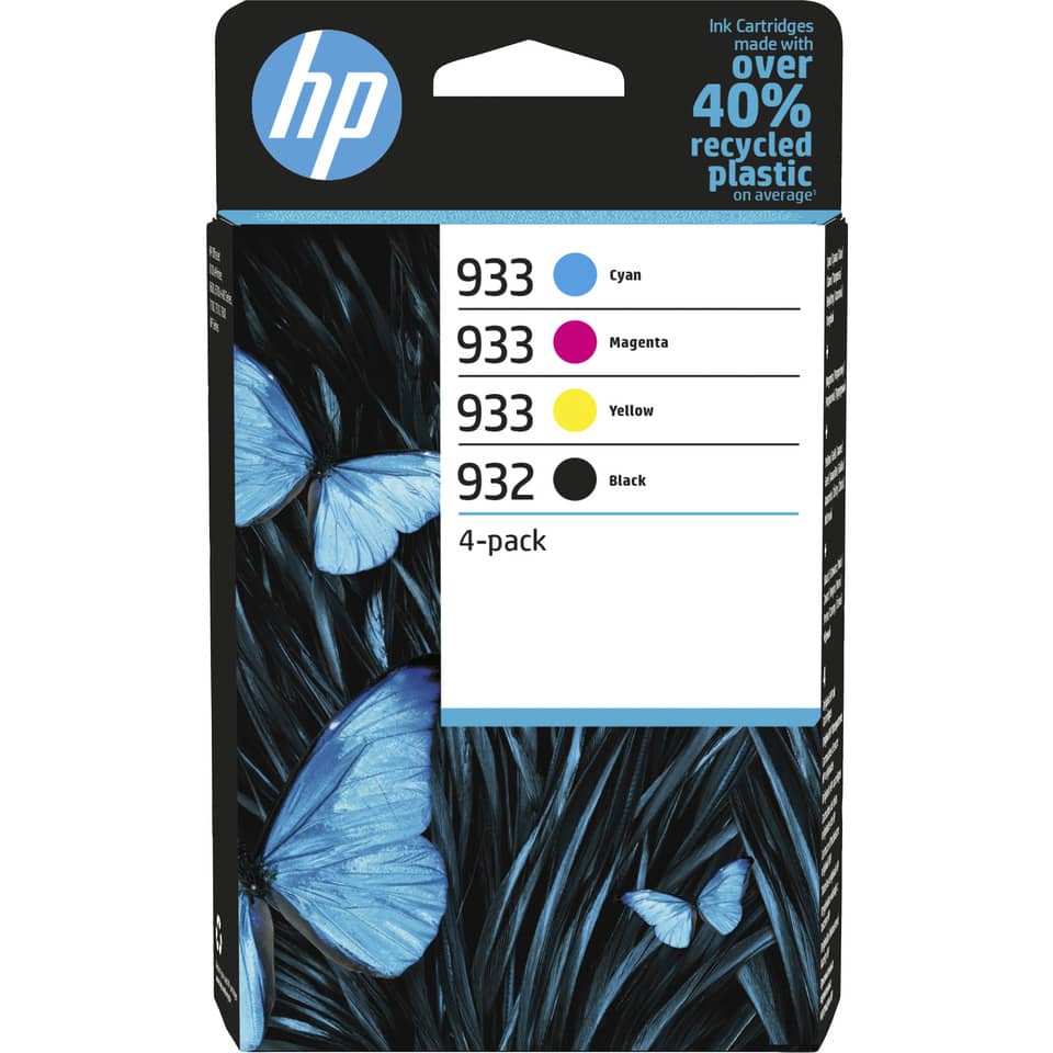 Original HP Tintenpatrone MultiPack Bk,C,M,Y (6ZC71AE,932/933,NO932/933)